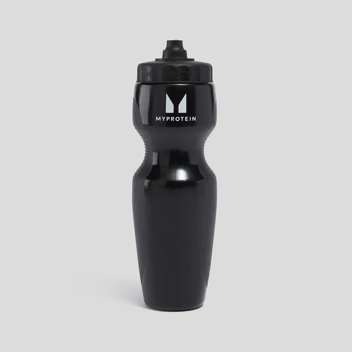 Myprotein waterfles met siliconen grip - Zwart