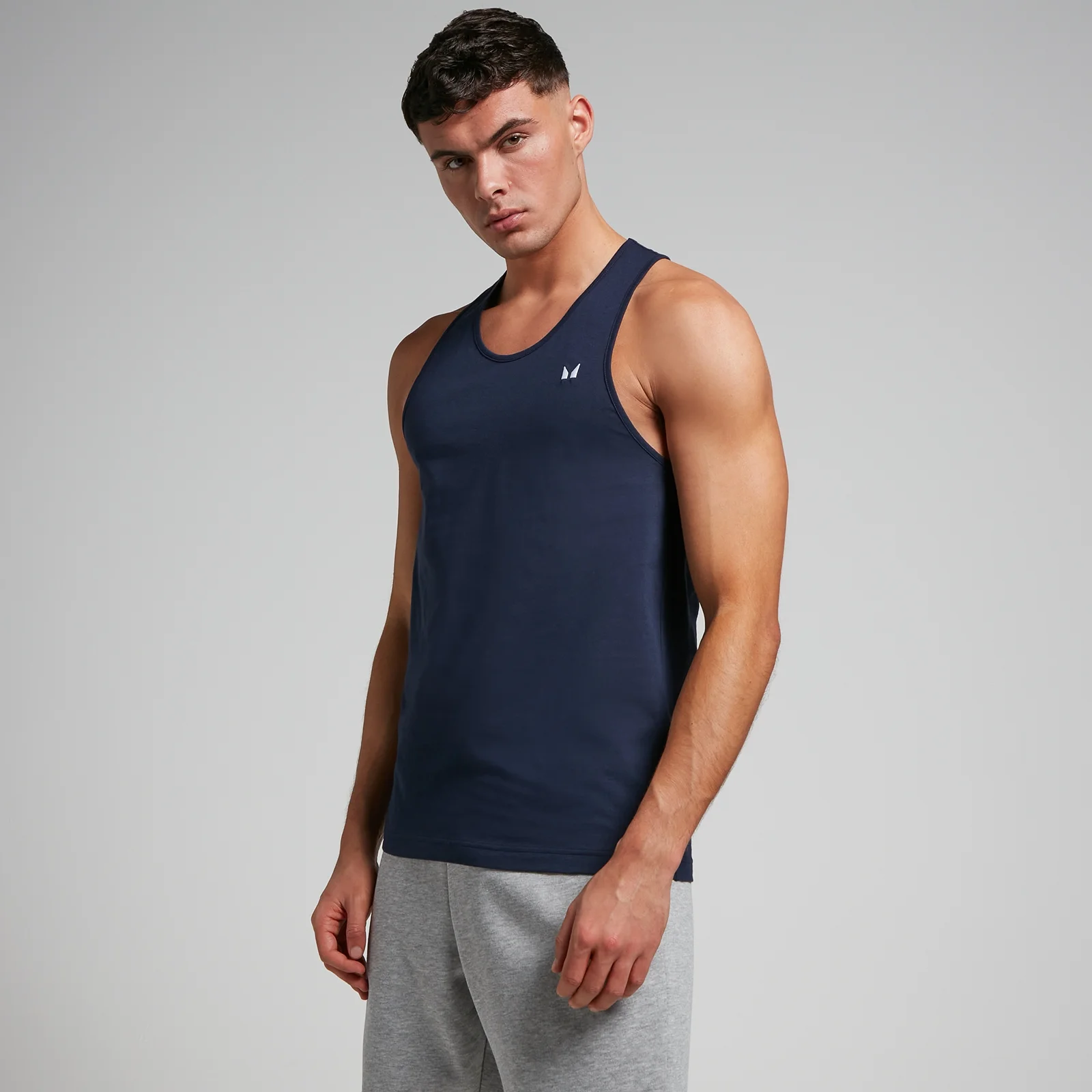 MP Rest Day hemd met halternek voor heren - Marineblauw - XS Afbeelding 1