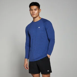 MP Performance shirt met lange mouwen voor heren - Gemêleerd kobaltblauw - Size XS