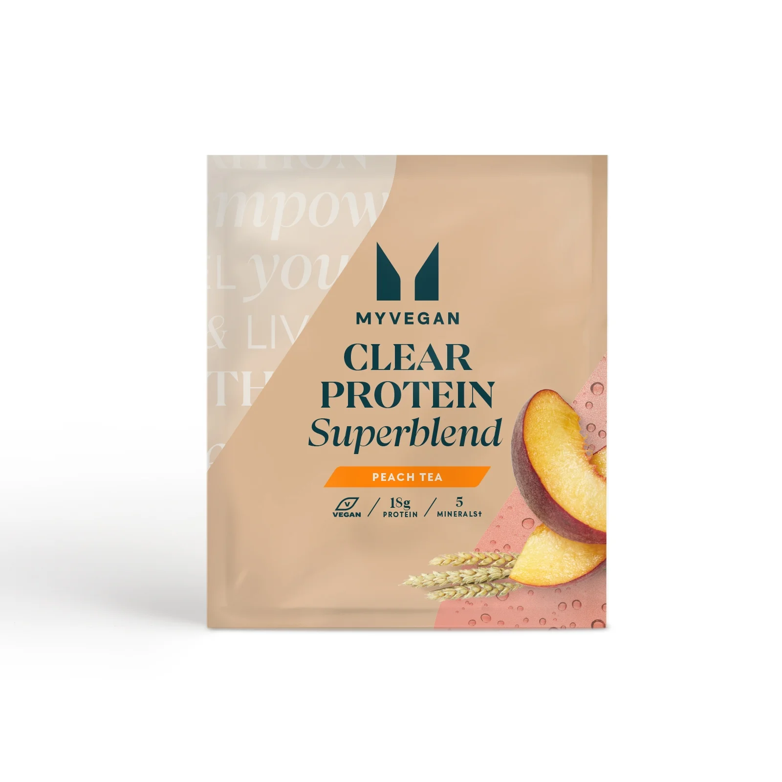 Myvegan Clear Protein Superblend (Sample) - 1servings - Perzik Thee Afbeelding 1