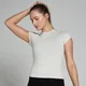 MP Basics T-shirt met nauwsluitende pasvorm en korte mouwen voor dames - Gemêleerd lichtgrijs