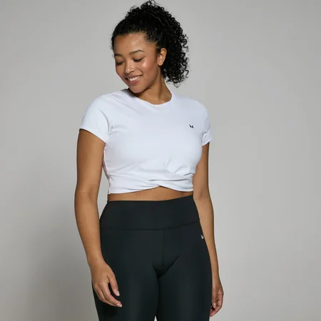 MP Power croptop met korte mouwen voor dames - Wit