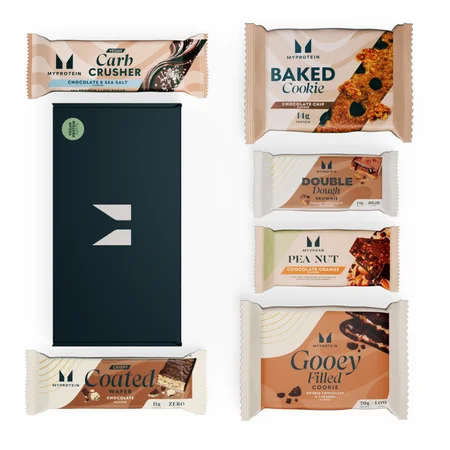 Box met eiwitrijke snacks