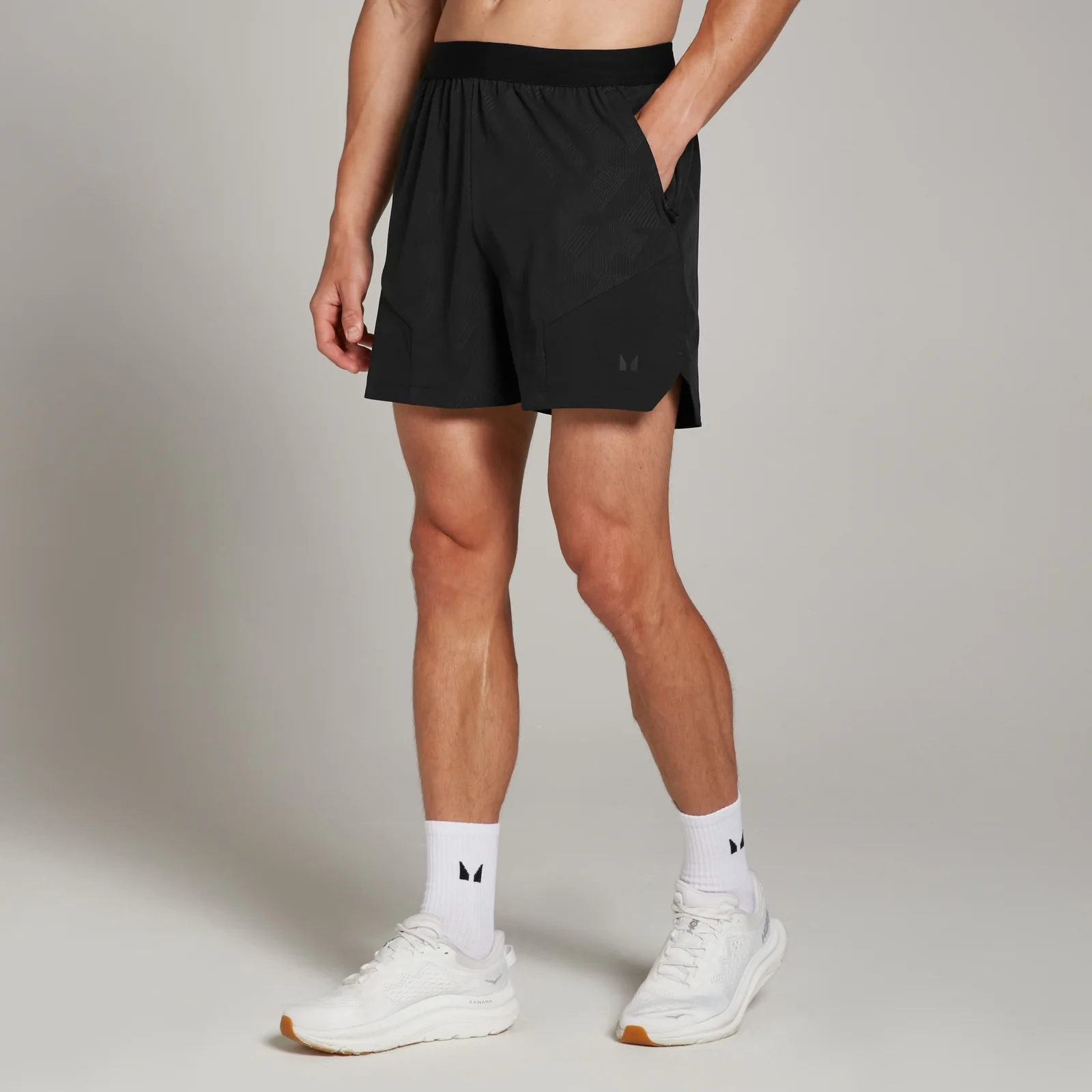 MP Tempo trainingshort met reliëfopdruk voor heren - Zwart - XS Afbeelding 1