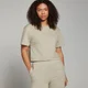 MP Basic losvallend gecropt T-shirt - Mistgrijs