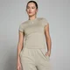 MP Basic T-shirt met nauwsluitende pasvorm en korte mouwen voor dames - Mistgrijs