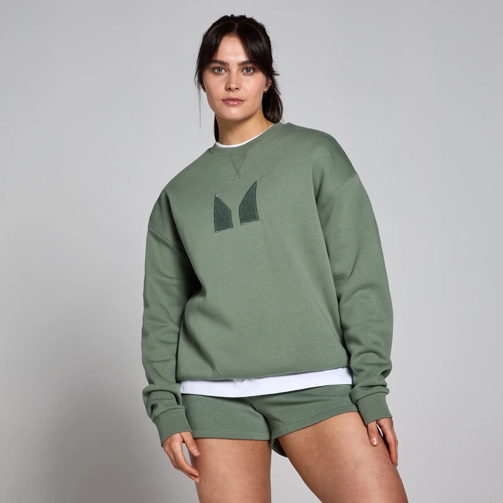 MP Tempo oversized sweatshirt voor dames - Mosgroen - S Afbeelding 1