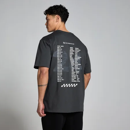 MP Race Day Graphic T-shirt - Verwassen zwart