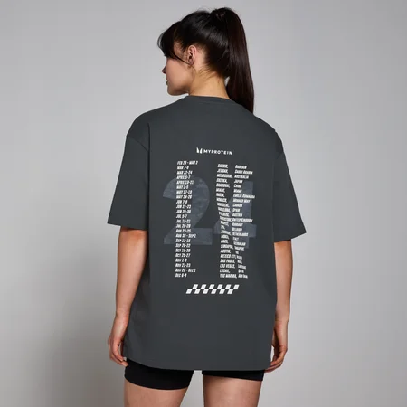 MP Race Day Graphic T-shirt - Verwassen zwart