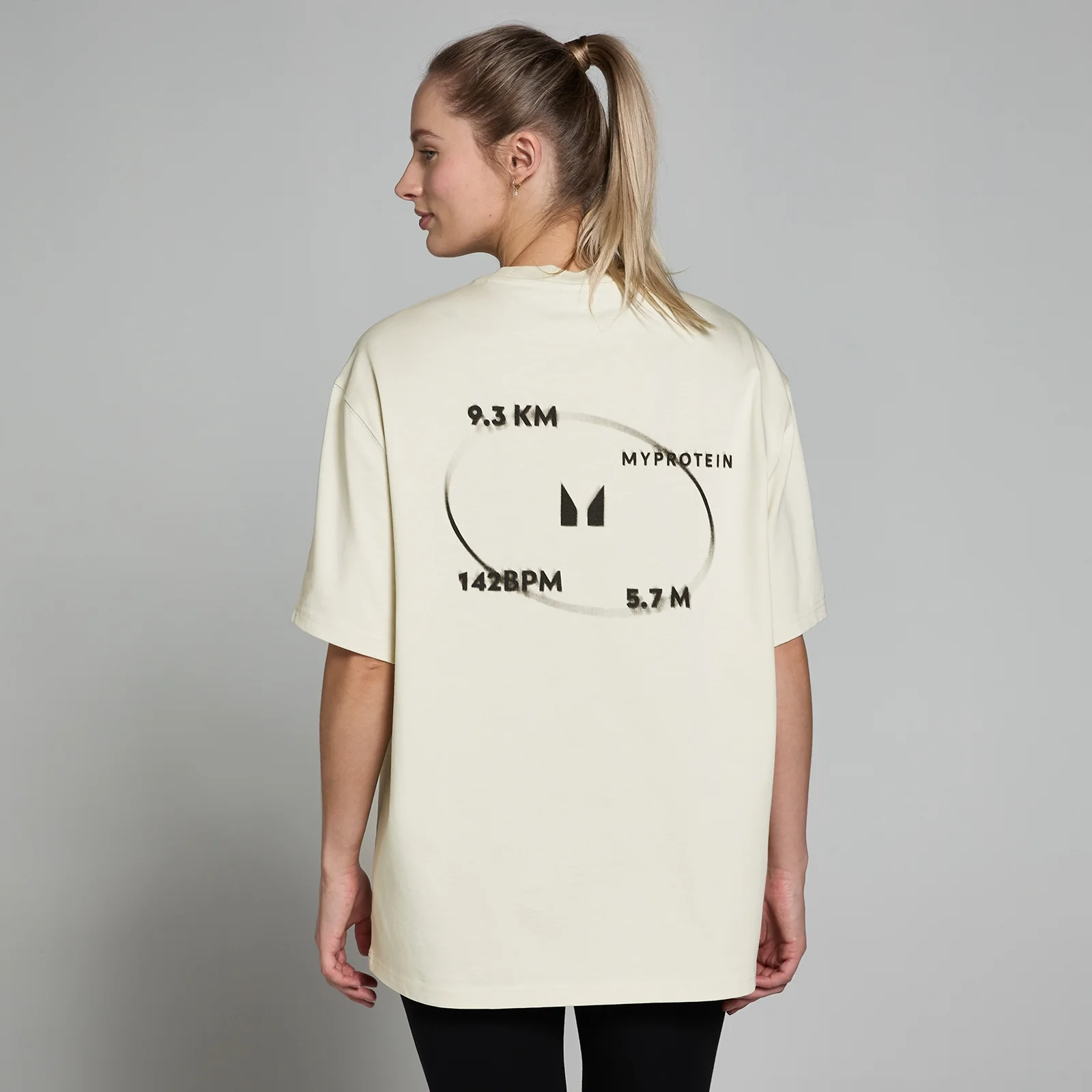 MP Tracking Graphic T-shirt voor dames - Natuurlijk - S-M Afbeelding 1