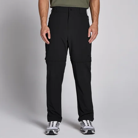 MP Lifestyle 2-in-1 wandelbroek/-short voor heren - Zwart