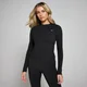MP Tempo Good shirt met nauwsluitende pasvorm en lange mouwen voor dames - Zwart