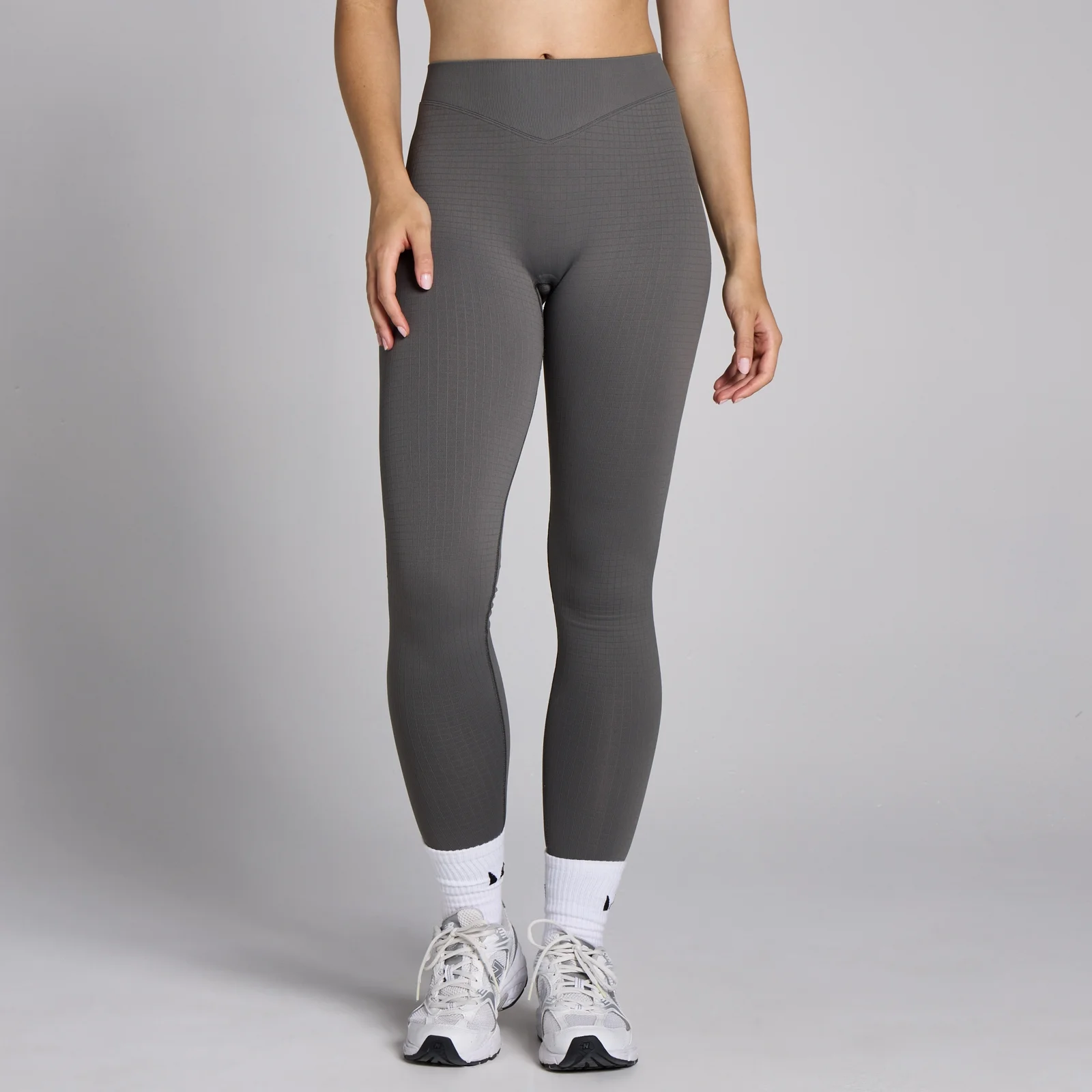 MP Lifestyle Waffle naadloze legging voor dames - Metaalgrijs - XS Afbeelding 1