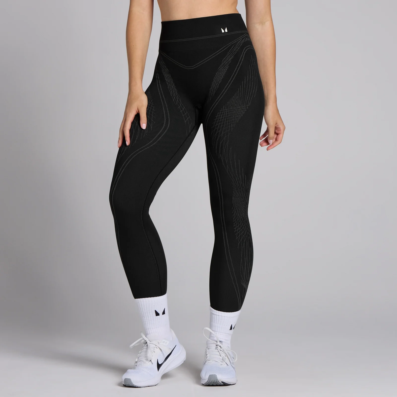 MP Tempo naadloze en lineaire legging voor dames - Zwart - XS Afbeelding 1