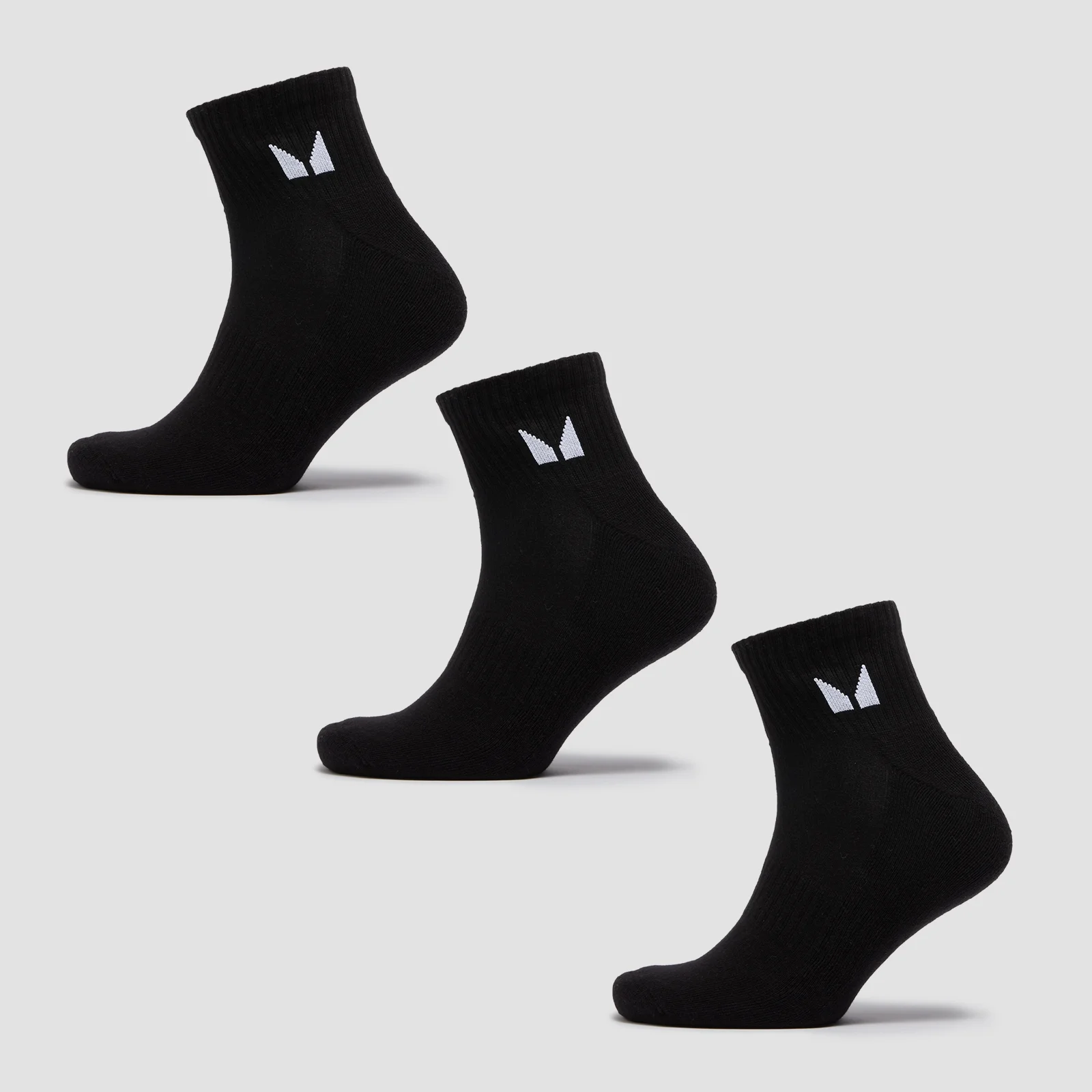 MP Unisex Ankle Socks (3 Pack) - Black - UK 6-8 Afbeelding 1