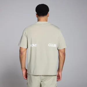 MP Men's Tempo Graphic Oversized T-Shirt - Salt Grey - Size XS
