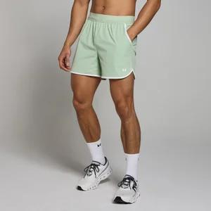 MP Tempo short met streepdetails en binnenbeenlengte van 13 cm voor heren - Vorstgroen - Size XXXL