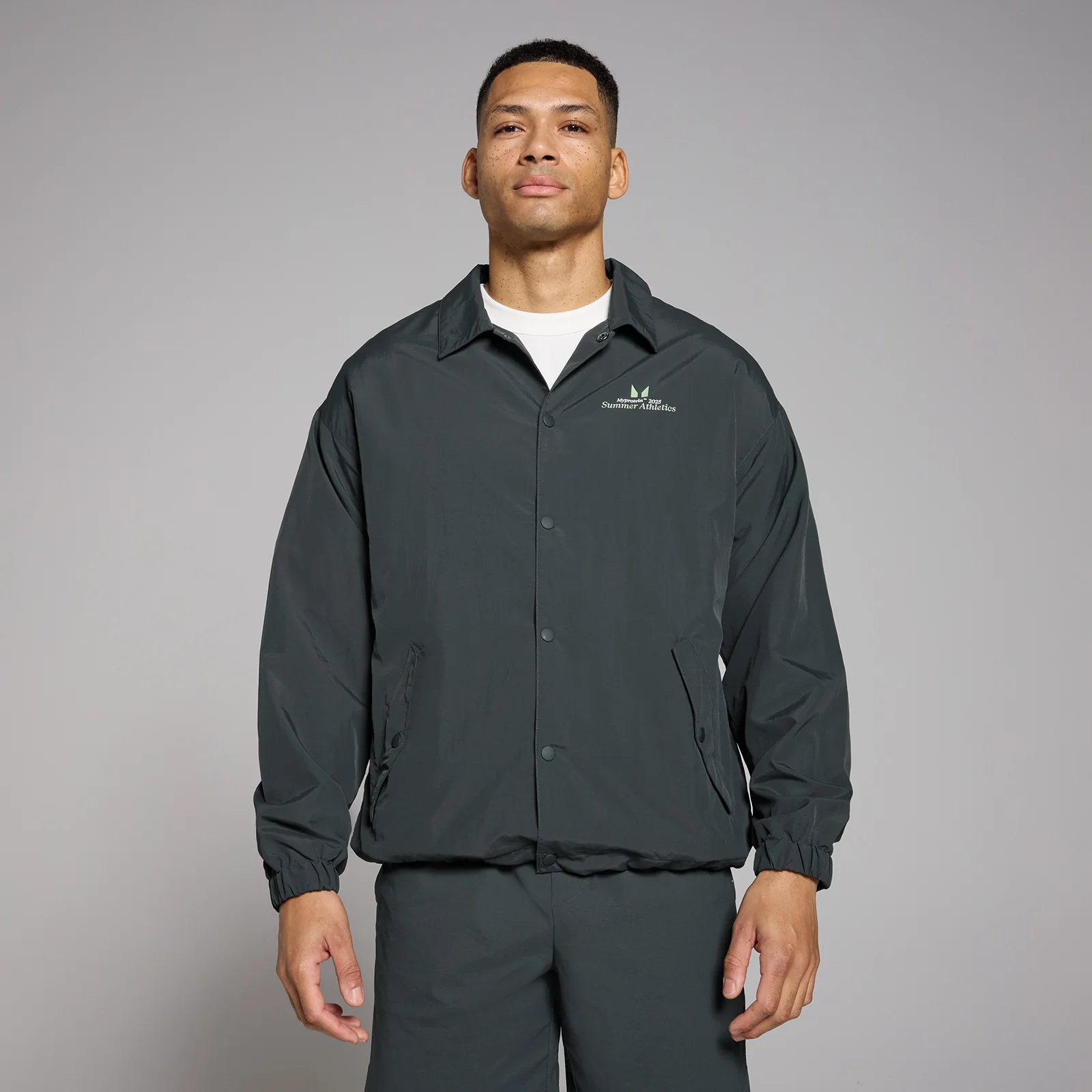 MP Lifestyle geweven jack voor heren - Verwassen zwart - XS Afbeelding 1