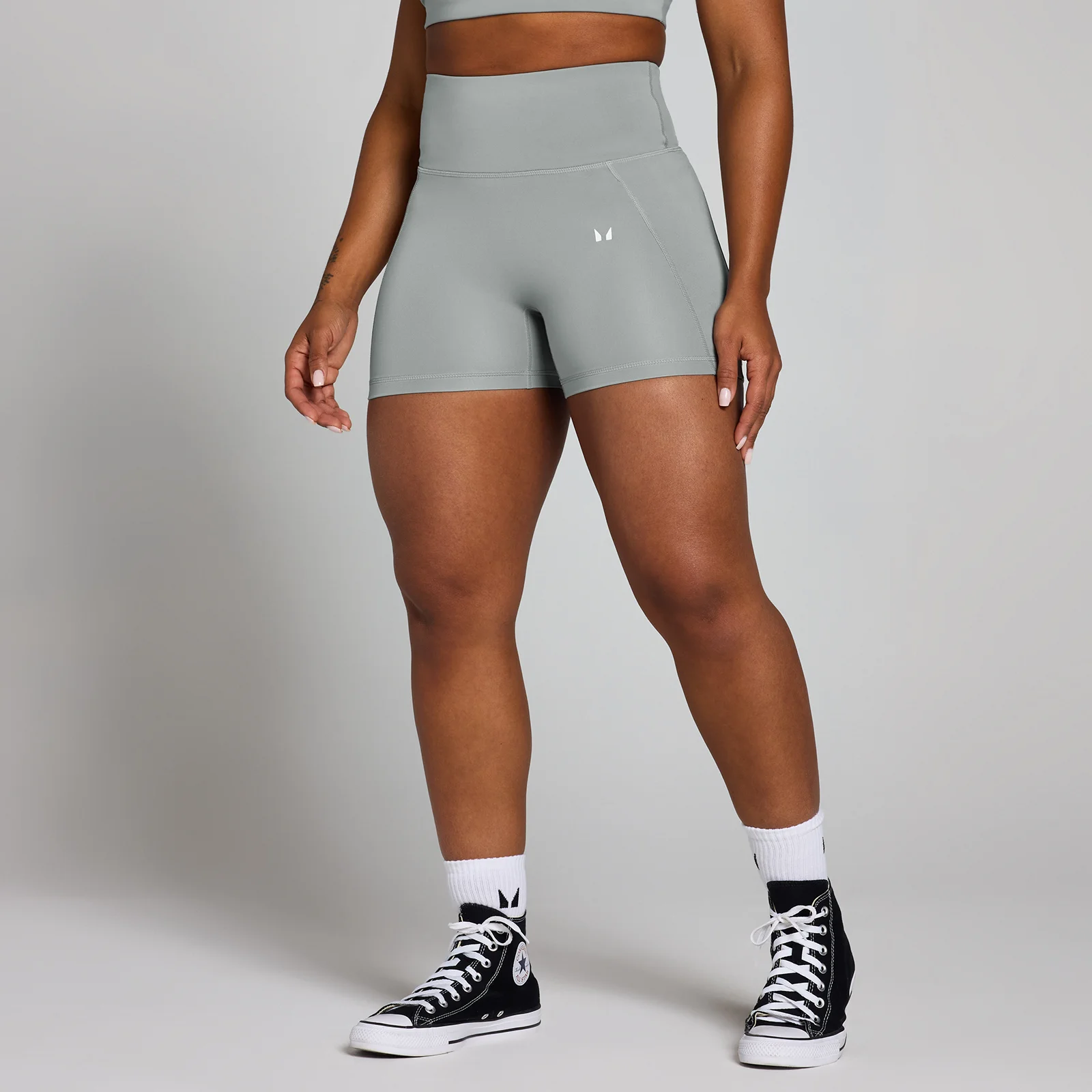 MP trainingshort met Origin-opdruk voor dames - Fossielgrijs - XS Afbeelding 1