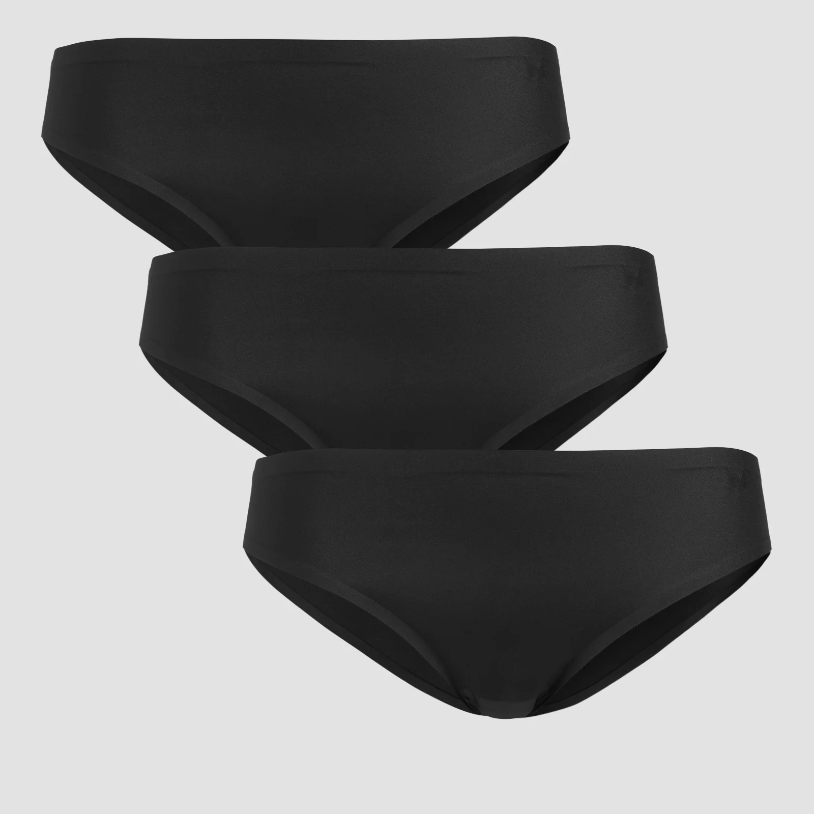 MP Women's Mid Rise No VPL Bikini Brief (3 Pack) - Black - XS Afbeelding 1