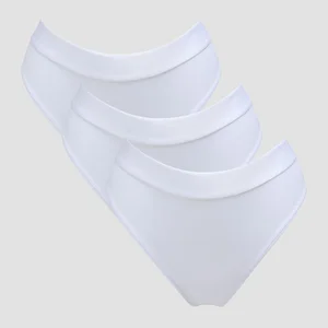 MP middelhoog bikinibroekje voor dames (verpakking met 3 stuks) - Wit - Size L