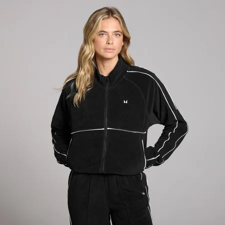 MP Lifestyle trainingsjack van badstof voor dames - Zwart