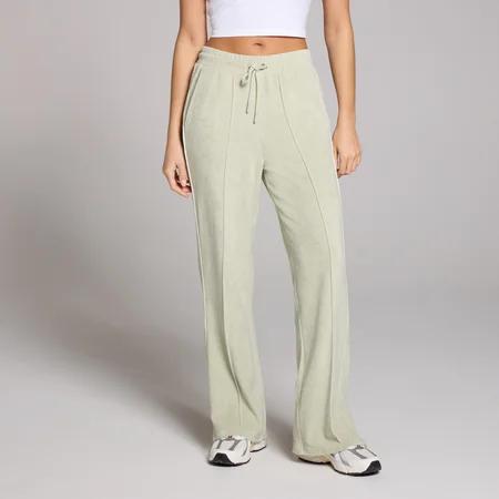 MP Lifestyle joggingroek van badstof voor dames - Mineraalgroen