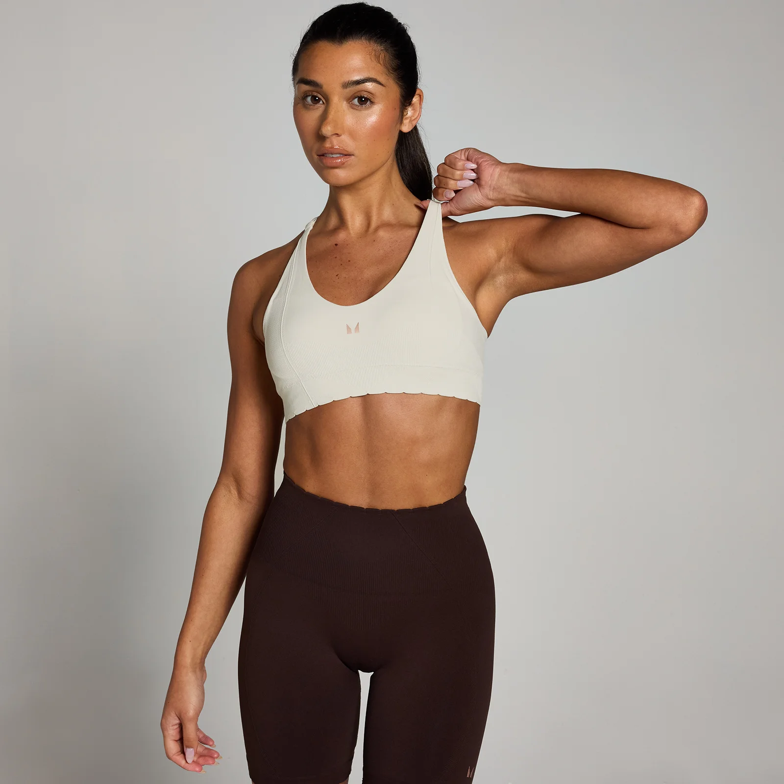 MP Tempo Ultra naadloze sportbeha - Mistgrijs - XXL Afbeelding 1