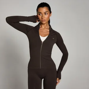 MP Tempo Ultra naadloos jack met rits voor dames - Koffiebruin - Size XS