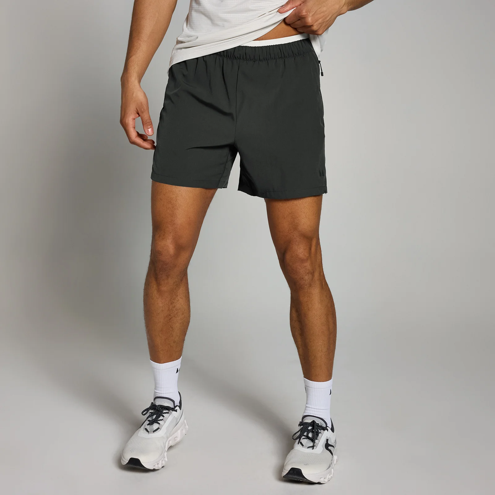 MP Tempo geweven trainingsshort met binnenbeenlengte van 12,7 cm voor heren - Verwassen zwart - XS Afbeelding 1