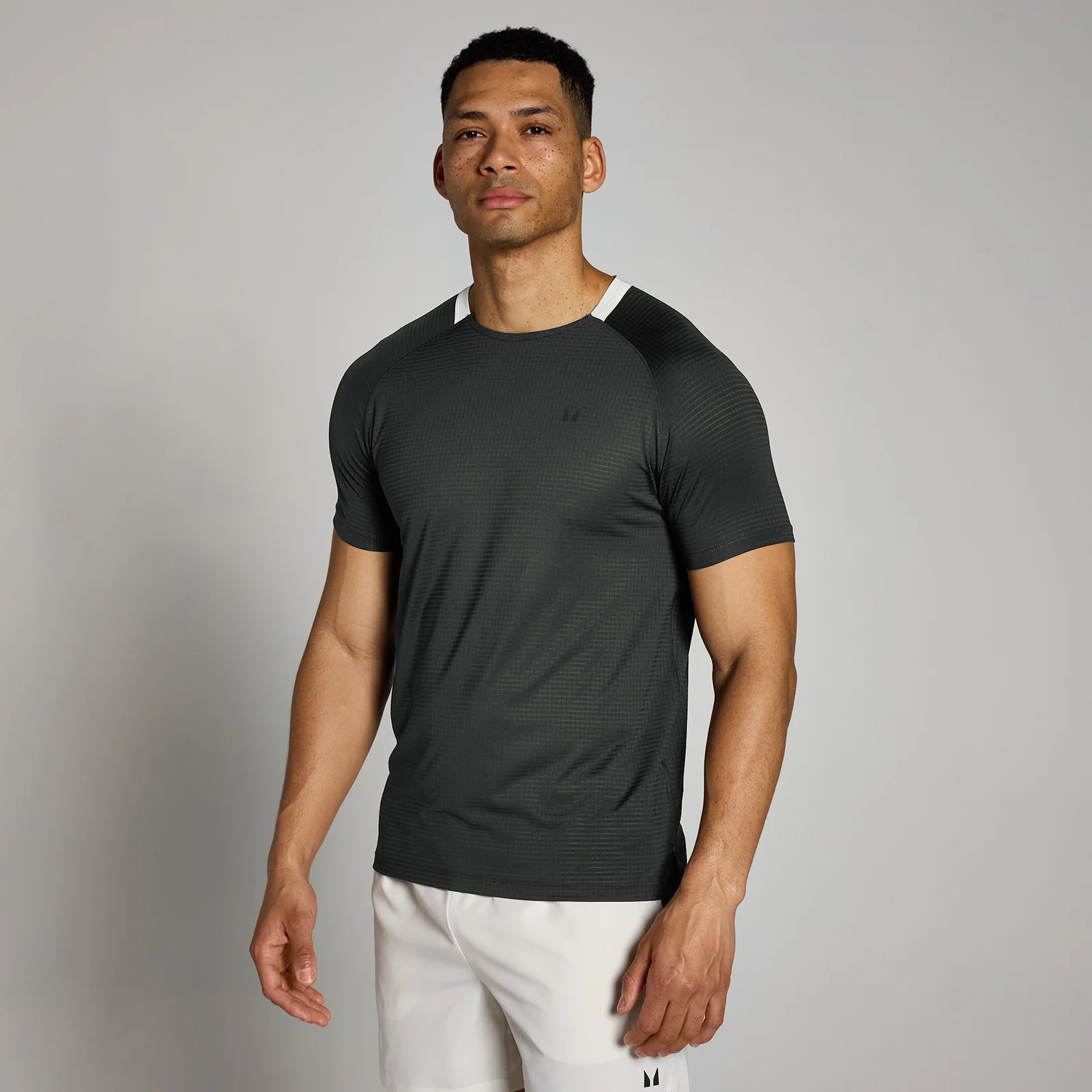 MP Tempo gerasterd trainingsshirt voor heren - Verwassen zwart - XS Afbeelding 1
