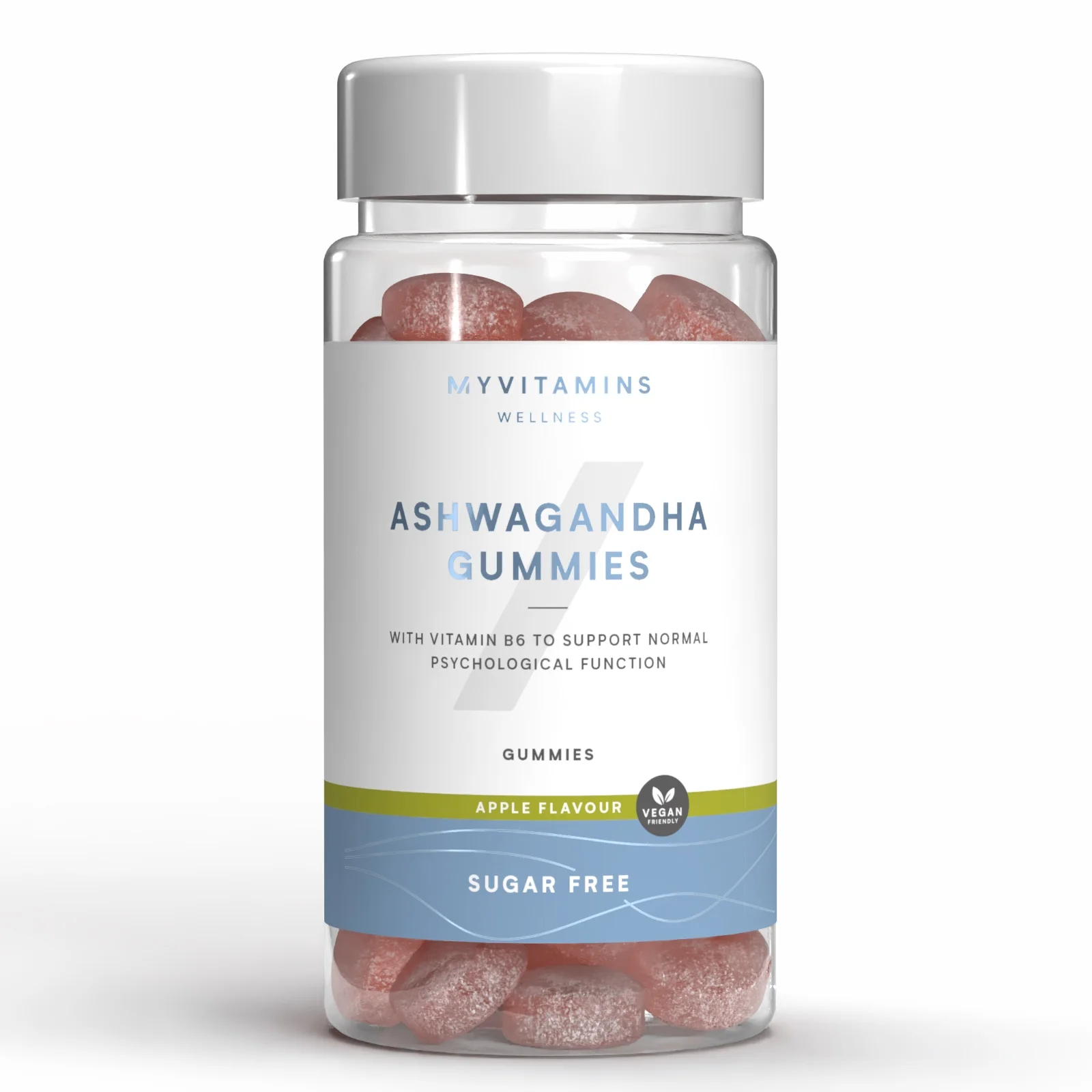 Suikervrije ashwagandha gummies - 60gummies - Sugar Free Apple Afbeelding 1
