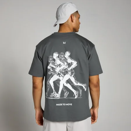 MP Velocity Ultra hardloopshirt met opdruk - Donkergrijs