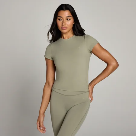 MP Tempo T-shirt met nauwsluitende pasvorm en korte mouwen voor dames - Gestroomd