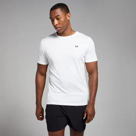 MP Active gerasterd trainingsshirt voor heren - Wit