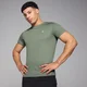 MP Active gerasterd trainingsshirt voor heren - Lichtkaki