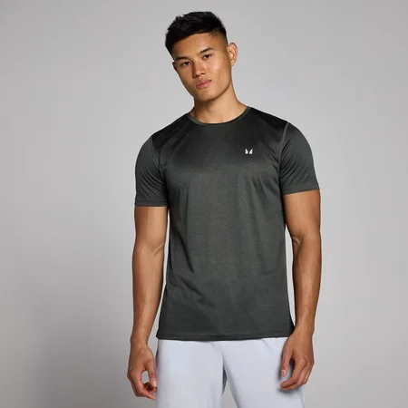 MP Tempo gemêleerd T-shirt voor heren - Verwassen zwart