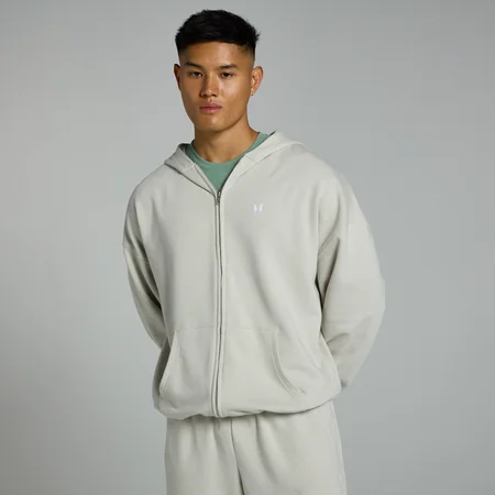 MP Tempo hoodie met rits voor heren - Asgrijs