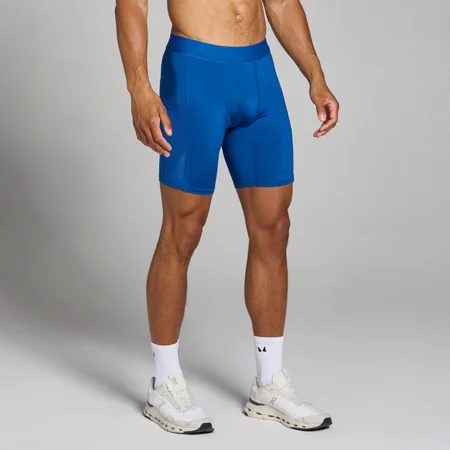 MP Tempo basislaag short voor heren - Puurblauw