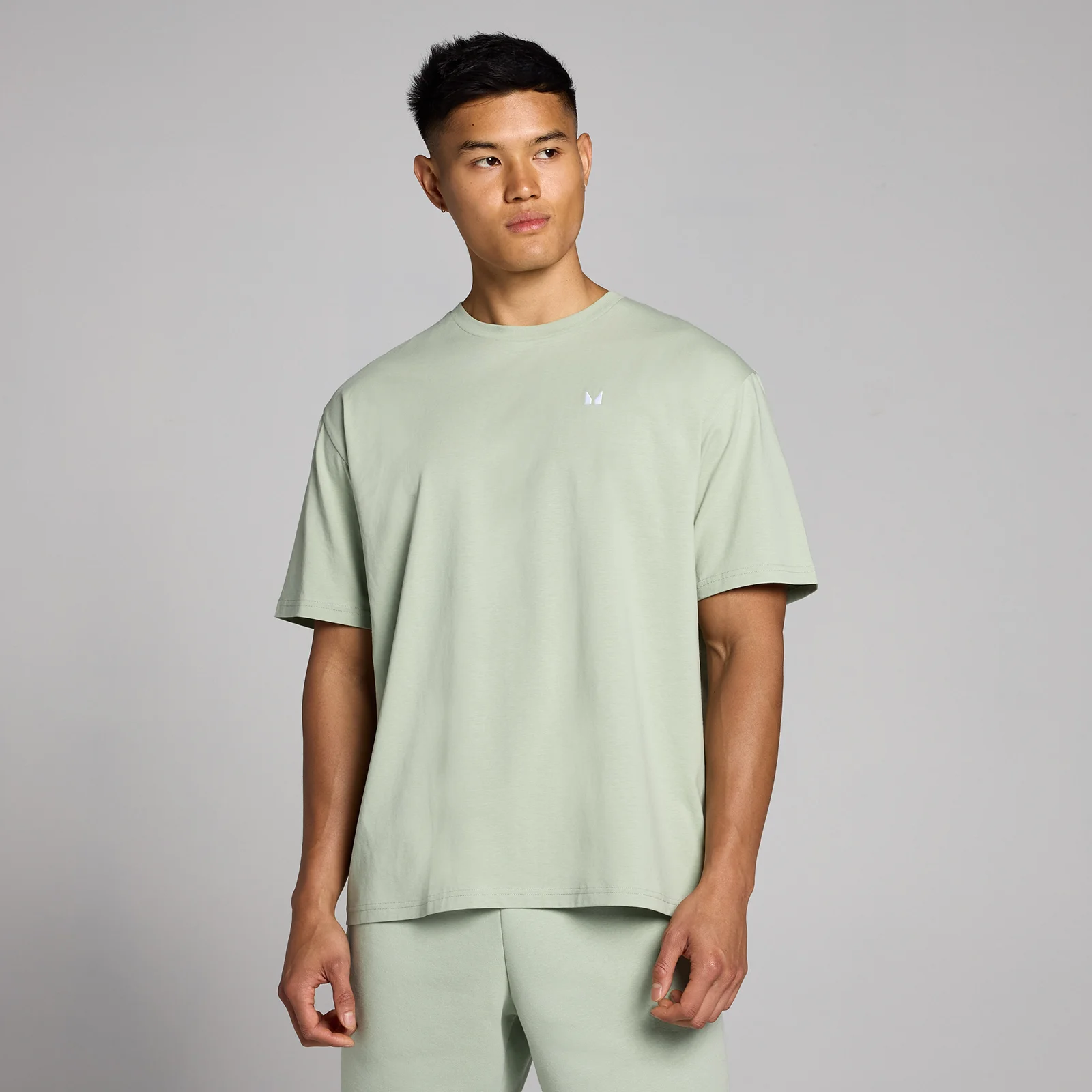 MP Rest Day oversized T-shirt voor heren - Pastelgroen - M Afbeelding 1