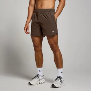 MP geweven trainingsshort met binnenbeenlengte van 13 cm voor heren - Chocoladebruin - Size XS