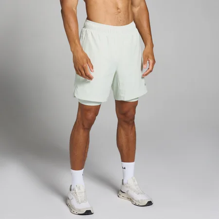 MP 2-in-1 sportshort voor heren - Mistgrijs