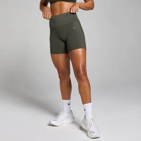 MP Tempo short met hoge taille voor dames - Nachtgrijs