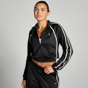 MP trainingsjack van tricotstof voor dames - Zwart / Wit - Size XS