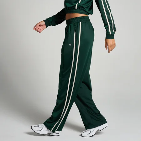 MP joggingbroek met rechte pijpen van tricotstof voor dames - Donkersmaragdgroen