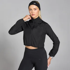 MP Velocity nauwsluitend en gecropt windjack voor dames - Zwart - Size S