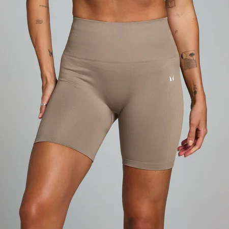 MP Shape naadloze fietsshort voor dames - Lichttaupe