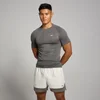 MP Heren Tempo Pillar Graphic Seamless Top - IJzergrijs
