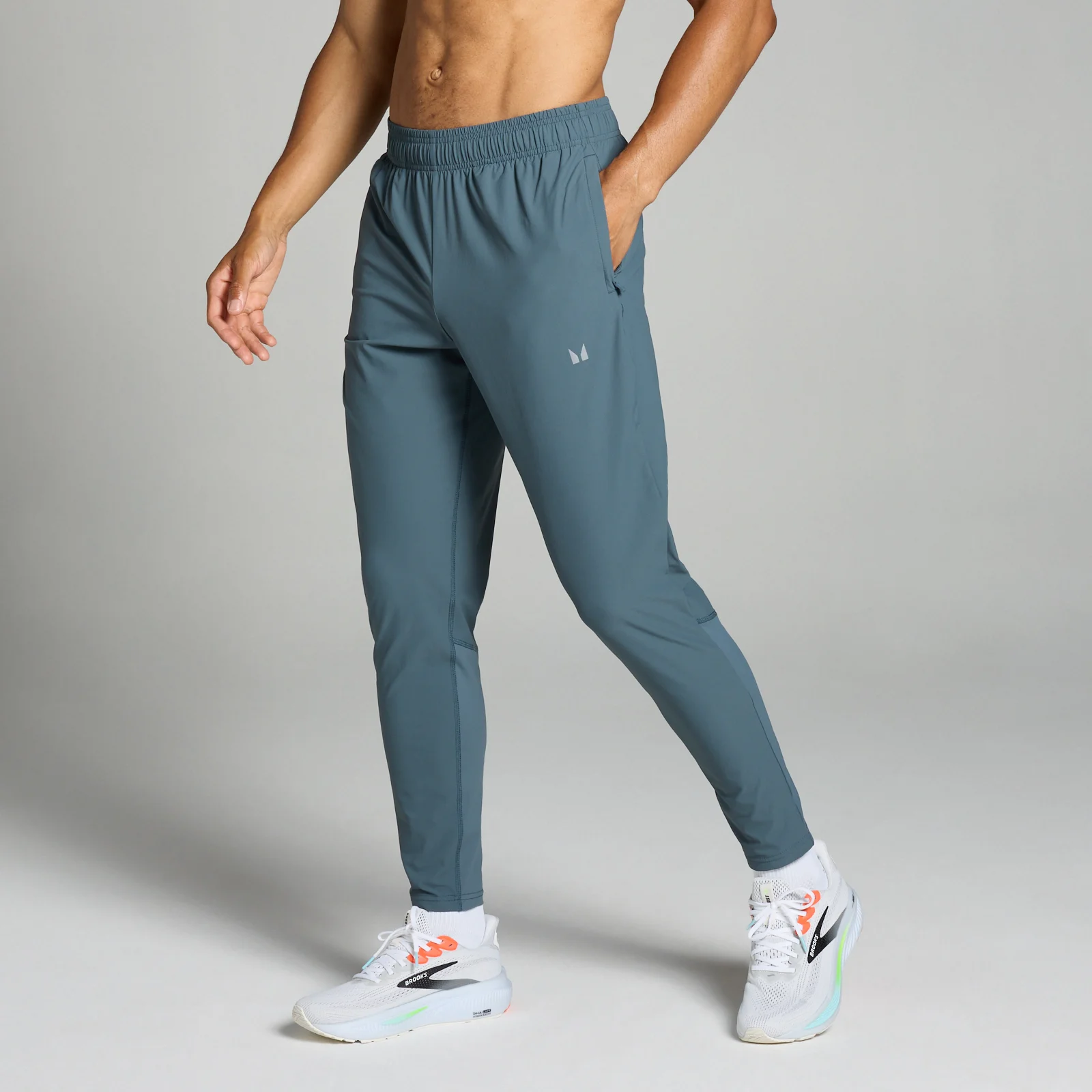 MP Velocity geweven joggingbroek voor heren - Donkerleigrijs - XS Afbeelding 1