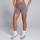 MP Tempo short met geplooide voorzijde voor dames - Mokka